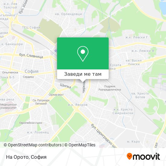 На Орото карта