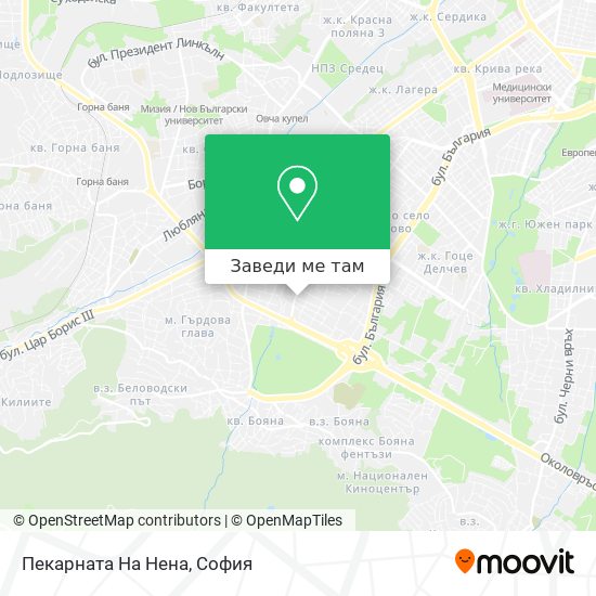 Пекарната На Нена карта