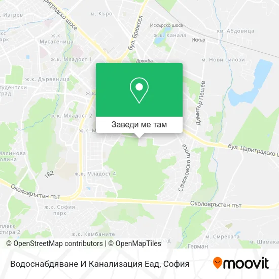 Водоснабдяване И Канализация Еад карта