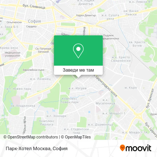 Парк-Хотел Москва карта