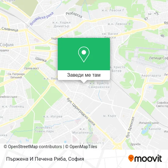 Пържена И Печена Риба карта