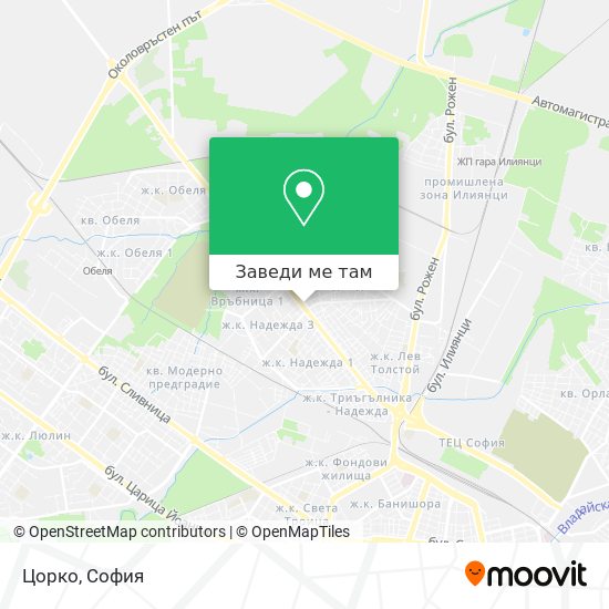 Цорко карта