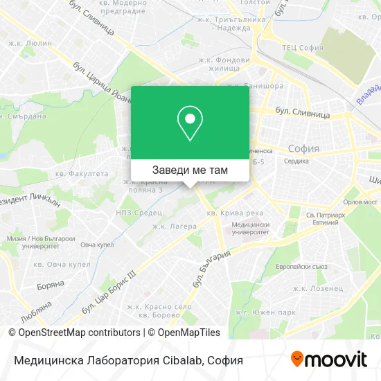 Медицинска Лаборатория Cibalab карта