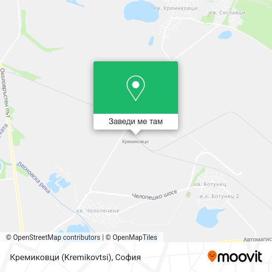Кремиковци (Kremikovtsi) карта