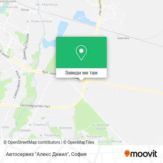 Автосервиз "Алекс Девил" карта