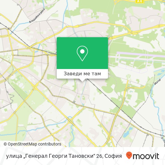 улица „Генерал Георги Тановски“ 26 карта
