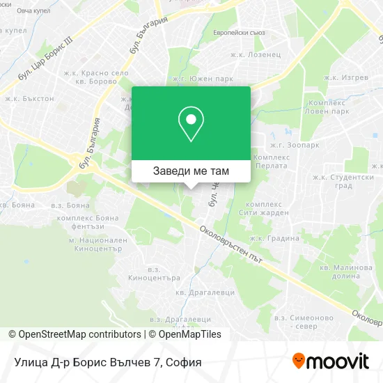 Улица Д-р Борис Вълчев 7 карта
