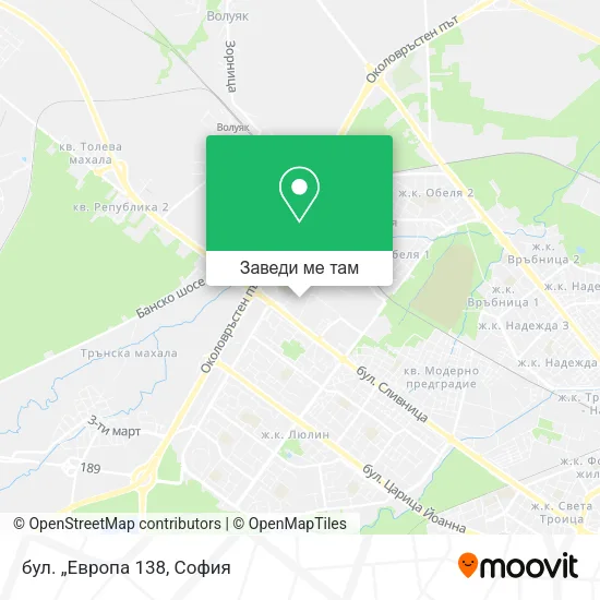 бул. „Европа 138 карта