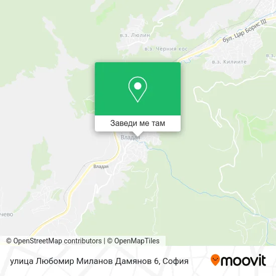 улица Любомир Миланов Дамянов 6 карта