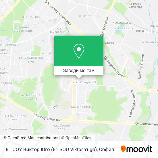 81 СОУ Виктор Юго (81 SOU Viktor Yugo) карта