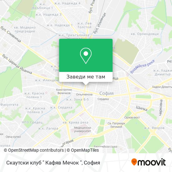 Скаутски клуб " Кафяв Мечок " карта