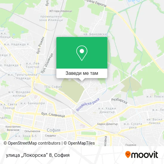 улица „Локорска“ 8 карта