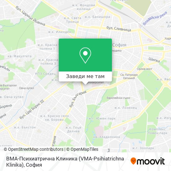 ВМА-Психиатрична Клиника (VMA-Psihiatrichna Klinika) карта