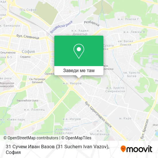 31 Сучем Иван Вазов (31 Suchem Ivan Vazov) карта