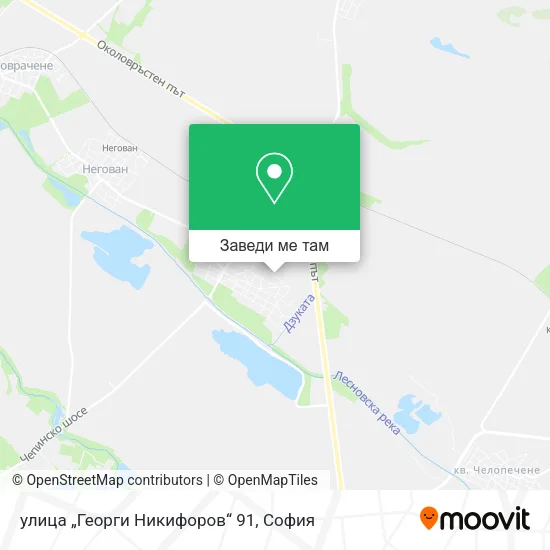 улица „Георги Никифоров“ 91 карта