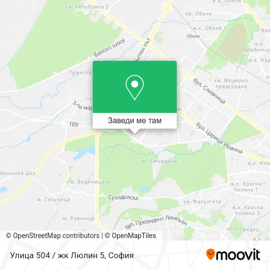 Улица 504 / жк Люлин 5 карта