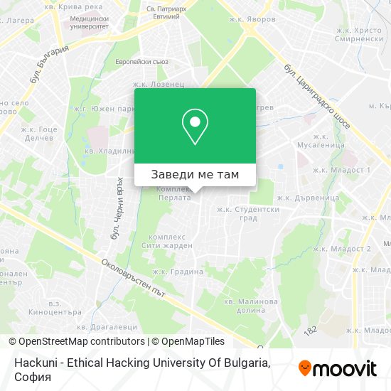 Hackuni - Ethical Hacking University Of Bulgaria карта
