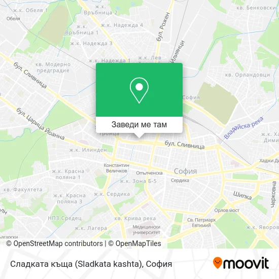 Сладката къща (Sladkata kashta) карта