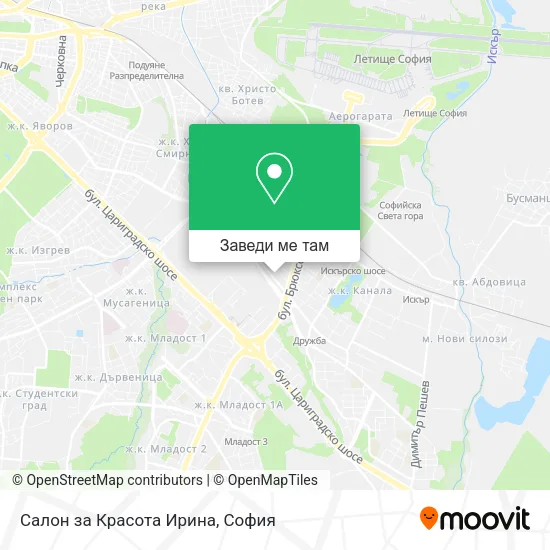 Салон за Красота Ирина карта