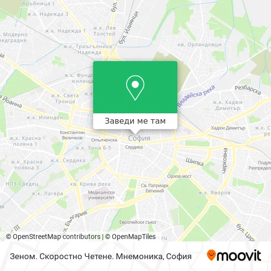 Зеном. Скоростно Четене. Мнемоника карта