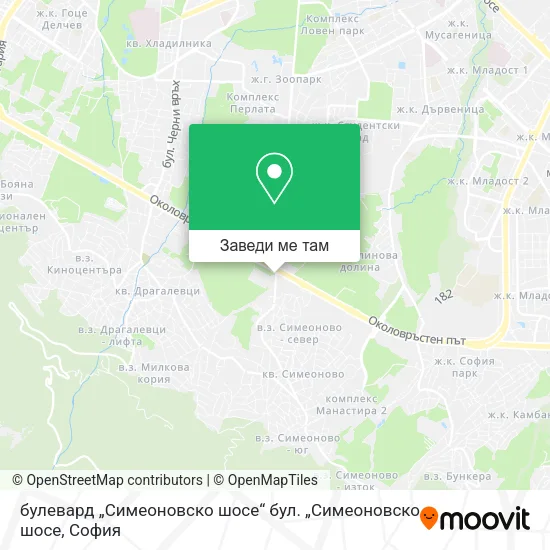 булевард „Симеоновско шосе“ бул. „Симеоновско шосе карта