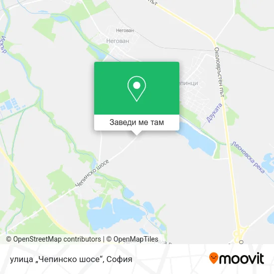 улица „Чепинско шосе“ карта