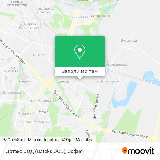 Датекс ООД (Dateks OOD) карта