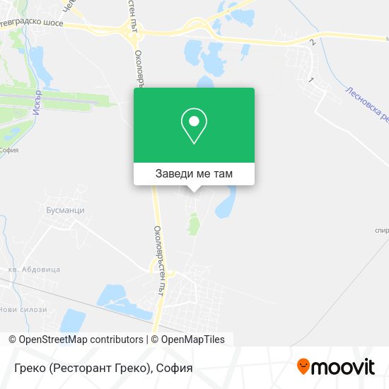 Греко (Ресторант Греко) карта