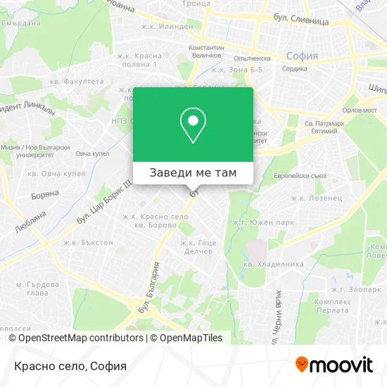 Красно село карта