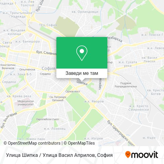 Улица Шипка / Улица Васил Априлов карта