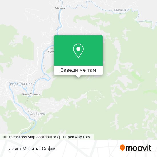 Турска Могила карта