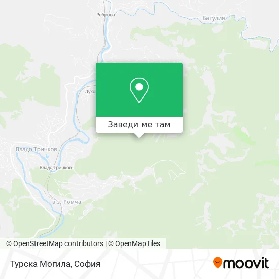 Турска Могила карта
