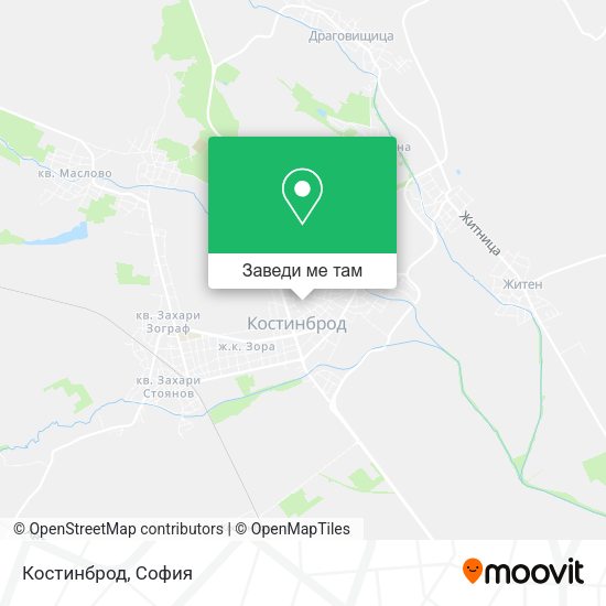 Костинброд карта
