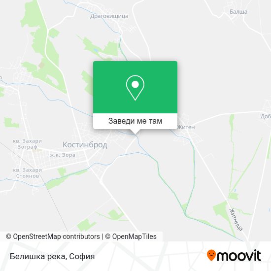 Белишка река карта