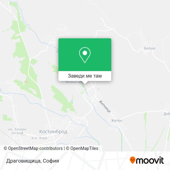 Драговищица карта