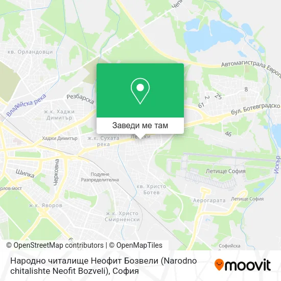 Народно читалище Неофит Бозвели (Narodno chitalishte Neofit Bozveli) карта