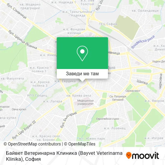 Байвет Ветеринарна Клиника (Bayvet Veterinarna Klinika) карта