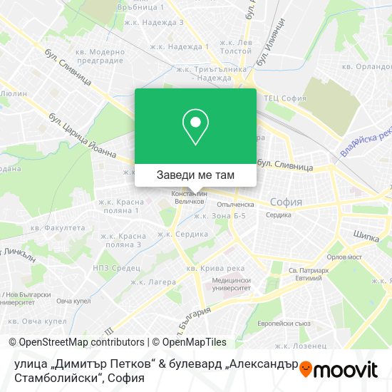 улица „Димитър Петков“ & булевард „Александър Стамболийски“ карта