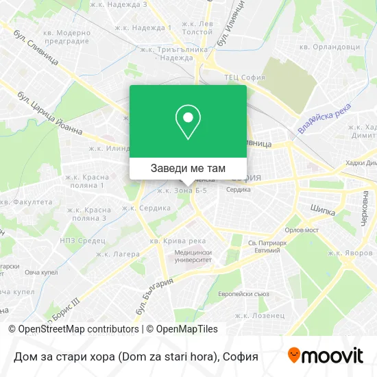 Дом за стари хора (Dom za stari hora) карта