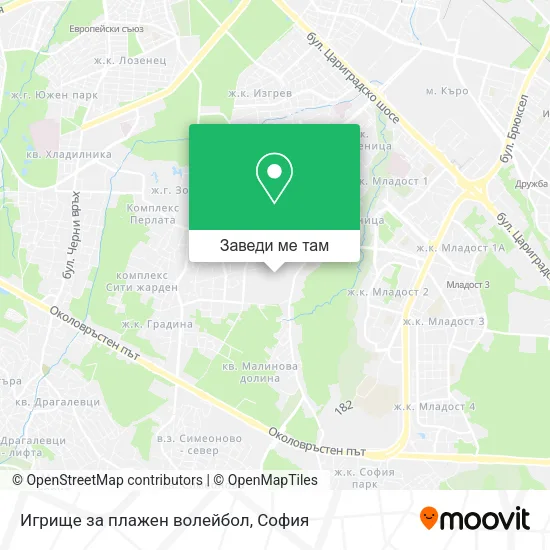 Игрище за плажен волейбол карта