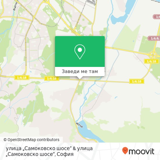 улица „Самоковско шосе“ & улица „Самоковско шосе“ карта