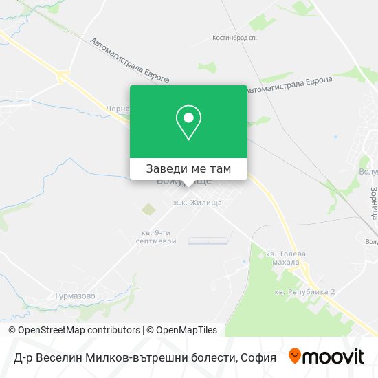 Д-р Веселин Милков-вътрешни болести карта