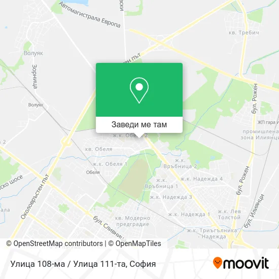 Улица 108-ма / Улица 111-та карта