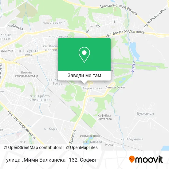 улица „Мими Балканска“ 132 карта