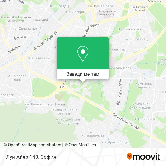 Луи Айер 140 карта