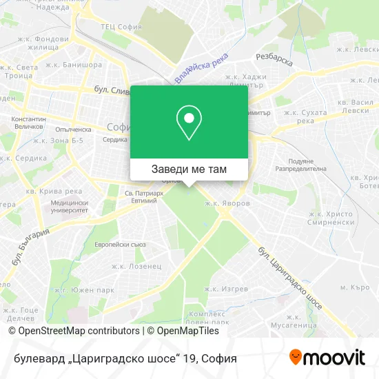 булевард „Цариградско шосе“ 19 карта