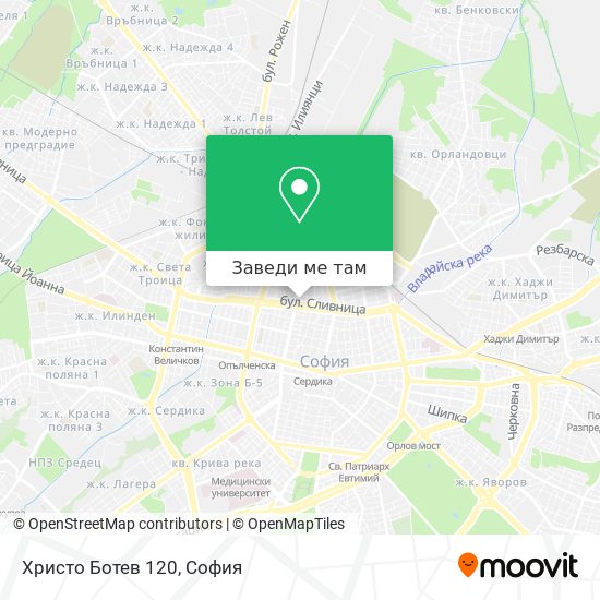 Христо Ботев 120 карта