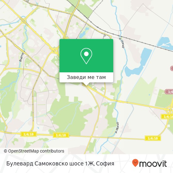 Булевард Самоковско шосе 1Ж карта