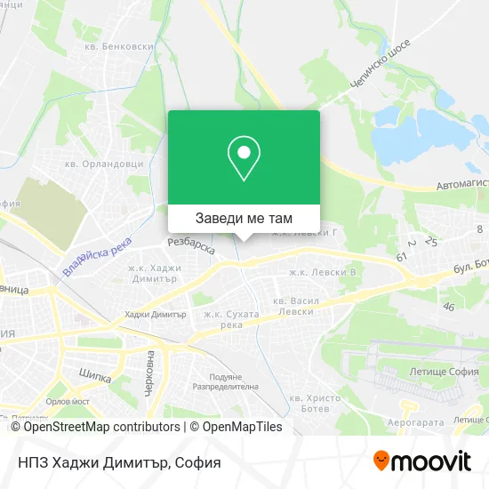 НПЗ Хаджи Димитър карта