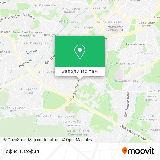 офис 1 карта